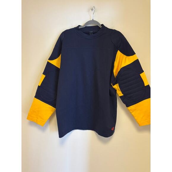 J. Peterman Long Sleeve Elbow Padded Rugby Shirt - Picture 2 of 6